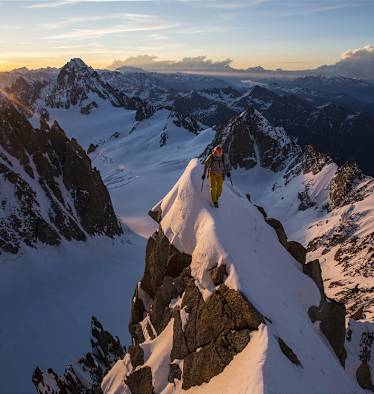 Sonnenuntergang am Eiger