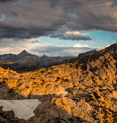 Ingolstädter Haus in den Berchtesgadener Alpen in Salzburg