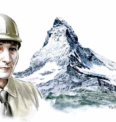 Jeanne Immink und das Matterhorn, Schweiz