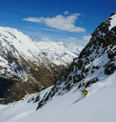 Freeriden am Schwerteck in Kärnten
