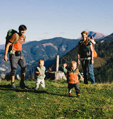 Kinder am Berg: Wandern mit der Familie