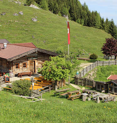 Die kinderfreundliche Kranzhorn Alm in Tirol       