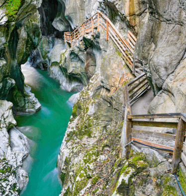 Die Lammerklamm bei Scheffau ist ein überaus beliebtes Ausflugsziele an heißen Sommertagen