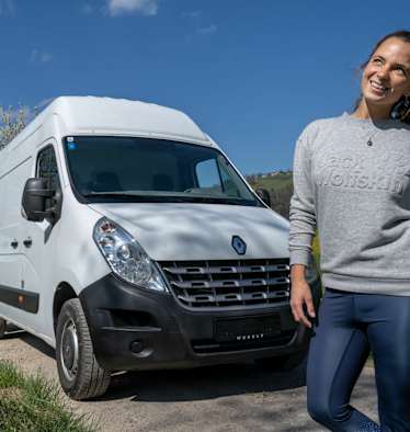 Laura stellt euch unseren Bergwelten-Bus „Vanda“ vor