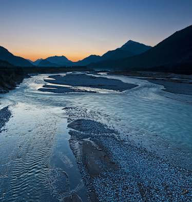 Die Lech im Tiroler Lechtal