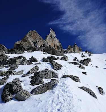 Grat: Lochberg in den Urner Alpen in der Schweiz
