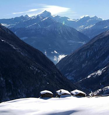 Oberwallis: Lötschental im Winter