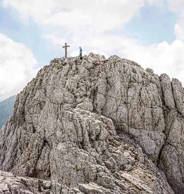 Am Gipfel des Hochkalter