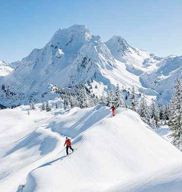 Traumhafte Winterlandschaft im Großen Walsertal