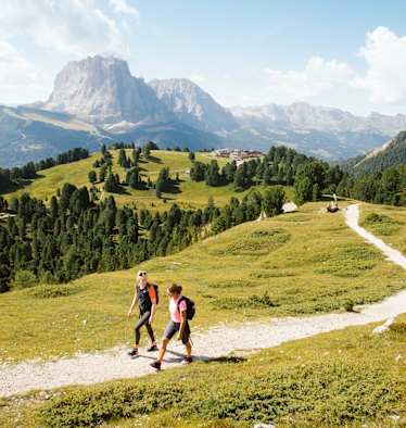 Blick auf den Langkofel