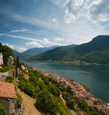 Der Kastanienweg rund um den Ort Lugano führt durch malerische Kastanienwälder und idyllische Dörfer