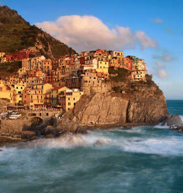 Manarola in der Provinz La Spezia in Ligurien