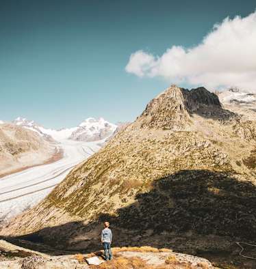 UNESCO - Weltnaturerbe: der Große Aletschgletscher im Wallis