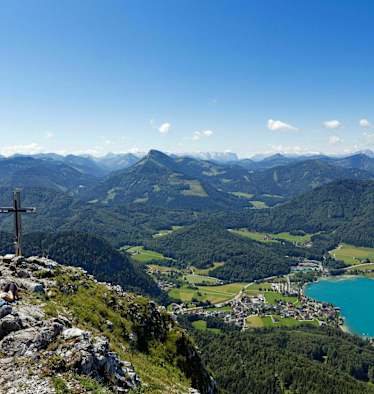 Salzkammergut Mehrtageswanderweg: Frauenkopf mit Blick auf Fuschlsee
