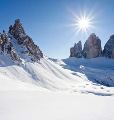Die Drei Zinnen in den Sextner Dolomiten