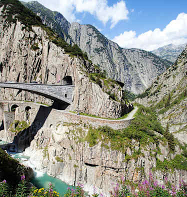 Teufelsbrücke Reuss kanton Uri