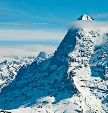 Die Eiger Nordwand im Winter