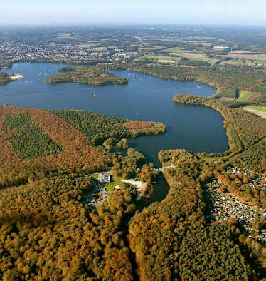 Herbstliche Stimmung am Halterner See in Nordrhein-Westfalen