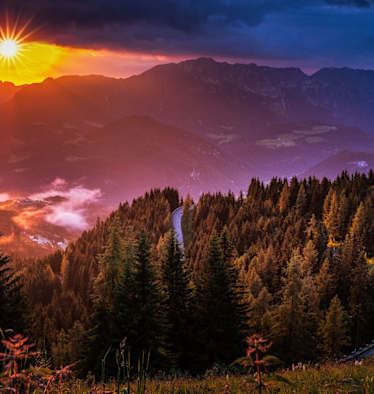 Sonnenuntergang Berchtesgaden