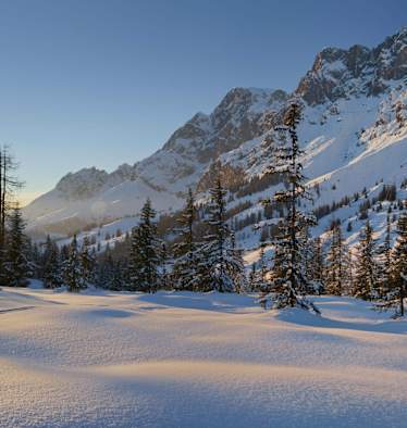 Schneeschuhwandern am Fuße des Hochkönig bei Mühlbach