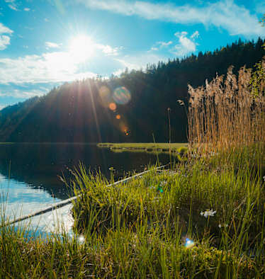 Der Spechtensee bei Wörschachwald im Ennstal, Steiermark