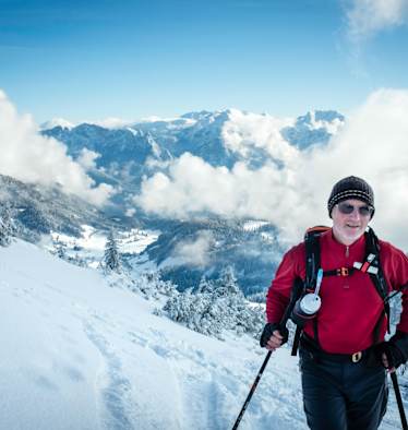 Auf dem Weg zum Dürrnbachhorn (1.763 m) in den Chiemgauer Alpen