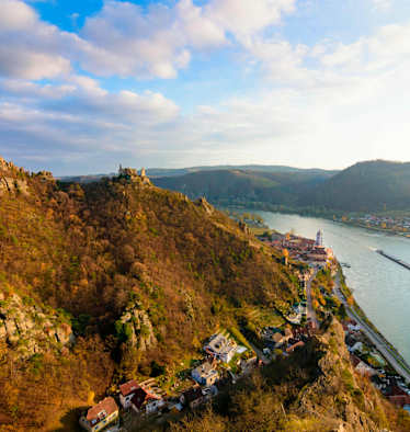 Herbstliches Wandern rund um Dürnstein in der Wachau, Niederösterreich
