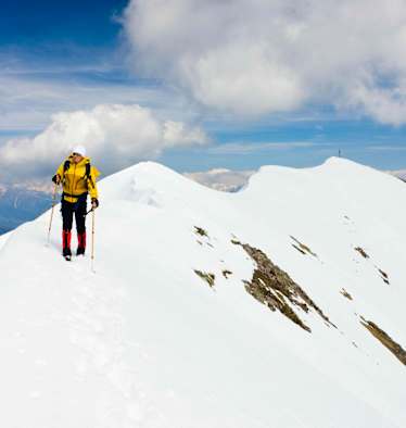 Auf dem Gipfelrücken des Kleinen Laugen (2.292 m) in Südtirol