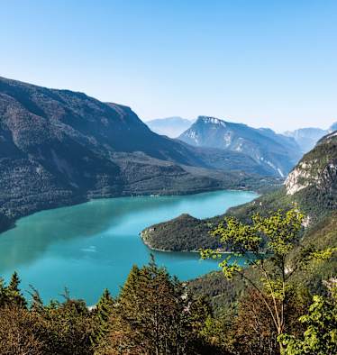 Ausblick auf den italienischen See.