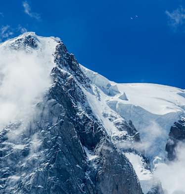 Mont Blanc bei Chamonix in Frankreich