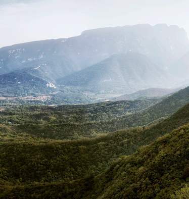 Blick vom Mount Song in der Provinz Henan in China