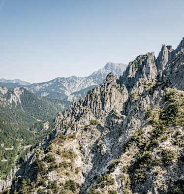 Schroffe Felslandschaft im Nationalpark Gesäuse
