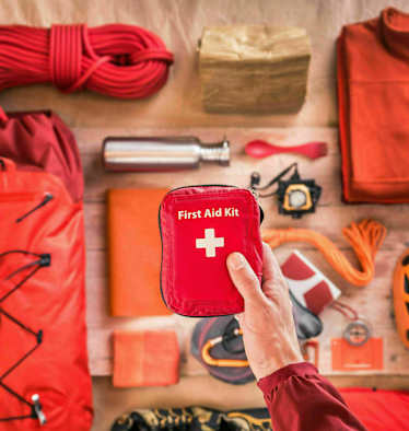 Notfallausrüstung: Erste Hilfe-Set