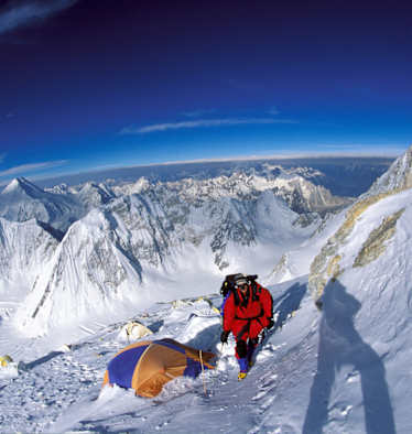 In großer Höhe: Am Gasherbrum II (8.034 m), Karakorum