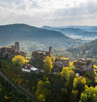 Die Burganlage Alt-Dahn