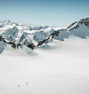 Pitztal in Tirol: Winterlandschaft rund um die Wildpsitze