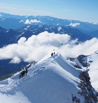 Grat zum Ostgipfel des Piz Palü