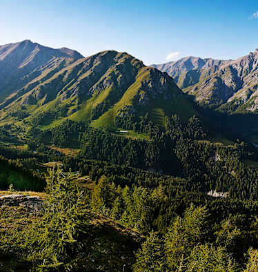 Wandern in der Silvretta: Blick auf den Piz Spadla in Graubünden