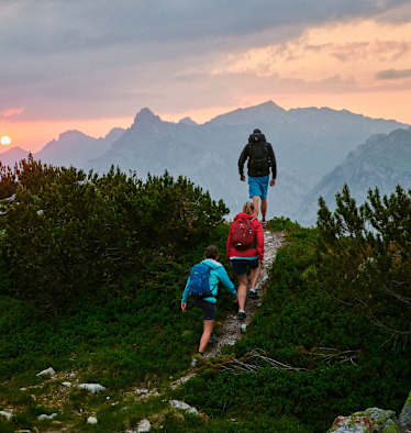 Sonnenuntergang Wanderung 24h wandern