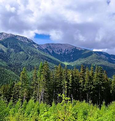 Von der Hohen Scheibe genießt man einen schönen Blick auf die Rax.