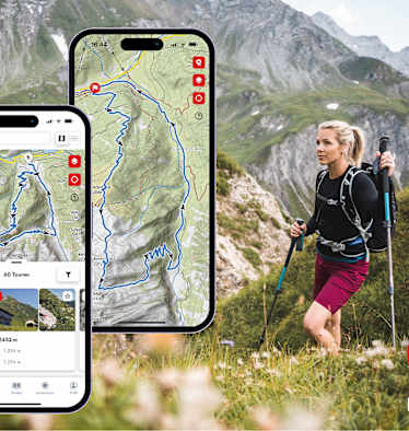 Mit der Rother App bist du zuverlässig und sicher auf den schönsten Touren unterwegs.
