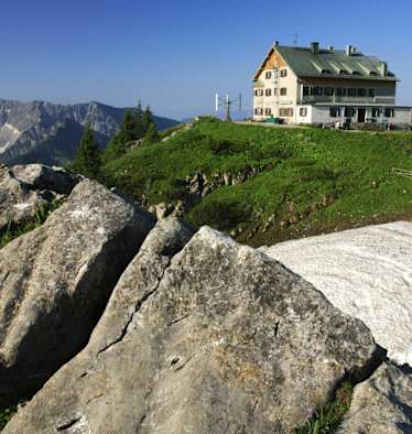 Das Rotwandhaus in den Bayerischen Voralpen