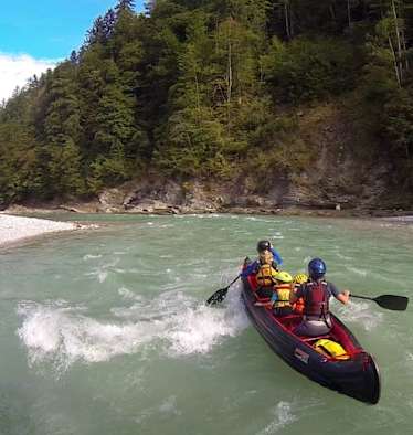 Die Saalach bei Unken.