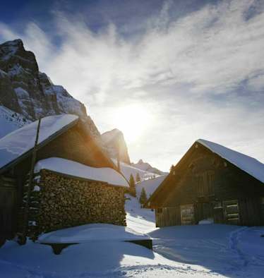 Winterlandschaft rund um die Schwägalp in den Appenzeller Alpen