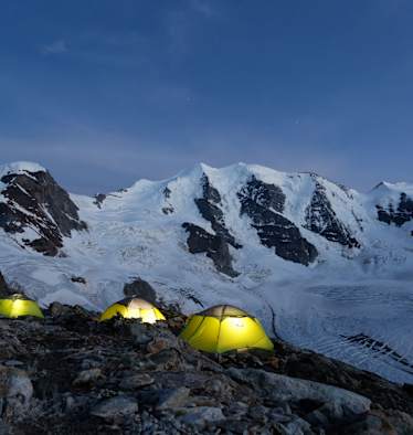Basecamp am Piz Palü, Engadin