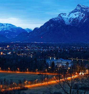 Blick vom Mönchsberg über Salzburg