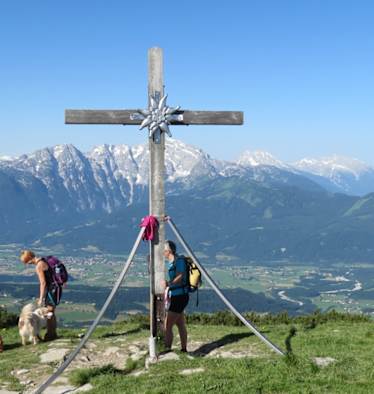 Der Gipfel des Schlenken (1.648 m) im Salzkammergut