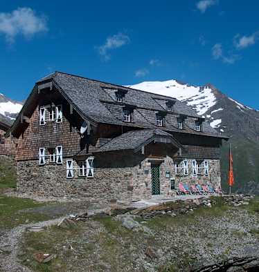 Schutzhaus Neubau in der Goldberggruppe in Salzburg