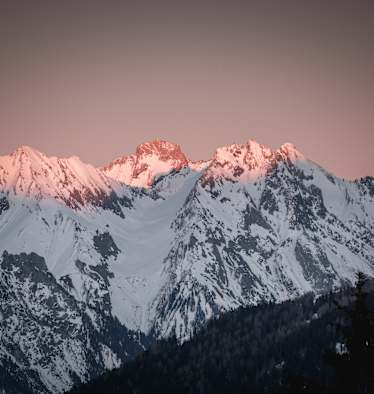 Alpenglühen am Arlberg