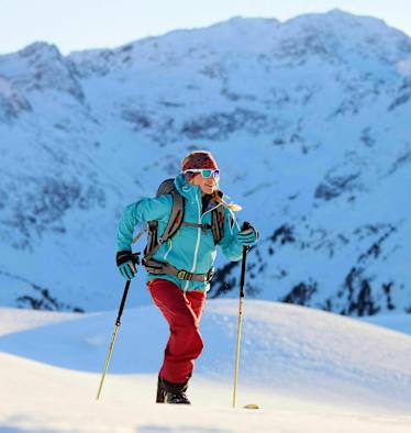 Skitourengeher im Kühtai in Tirol